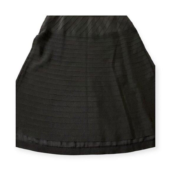 Prada Black Ottoman/Grosgrain A-Line Skirt,‎ size 44 Italy/M - Picture 8 of 13
